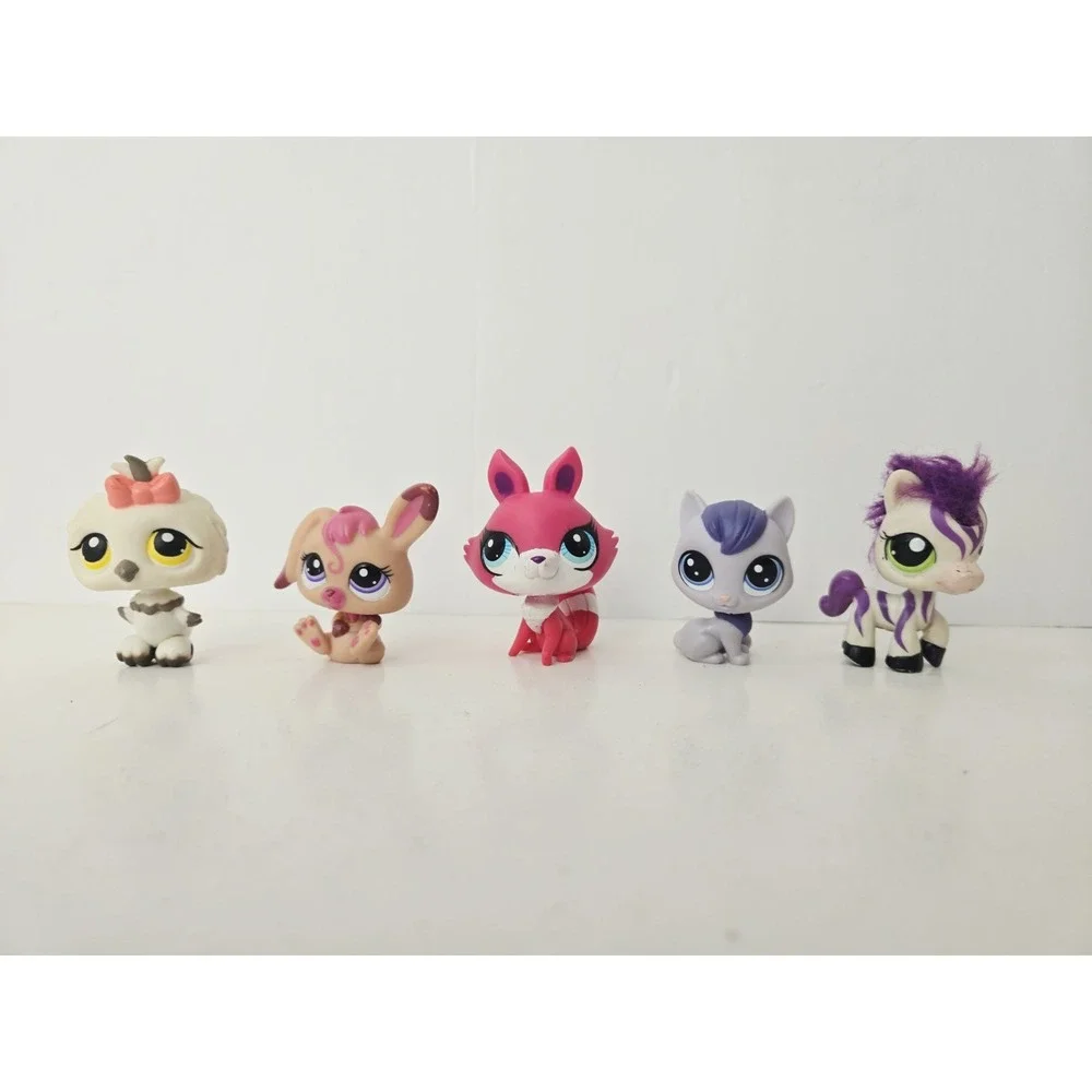 Littlest Pet Shop figure lot 2470 horse 1920 rabbit 3269 fox 360 owl 2-76 cat